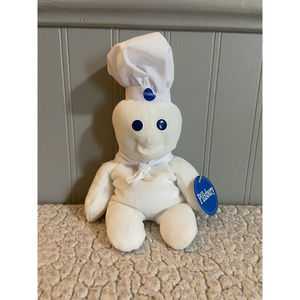 NWT Vintage Pillsbury Doughboy Beanbag Plush By Dakin, 1997